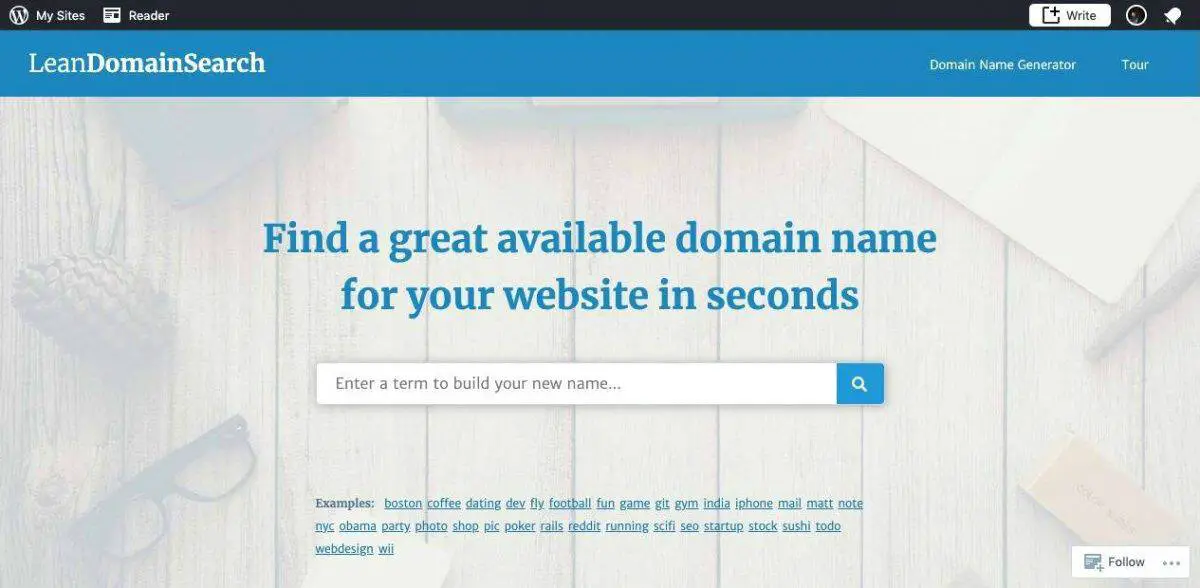 find a domain name generator