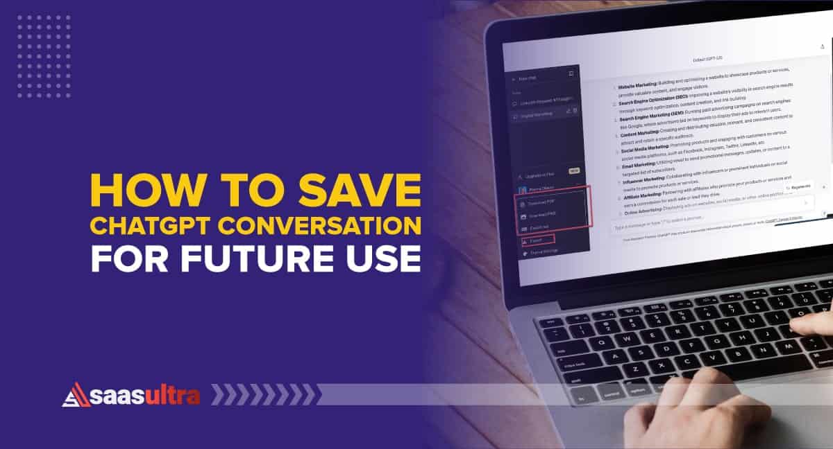 How to Save ChatGPT Conversations for Future Use?